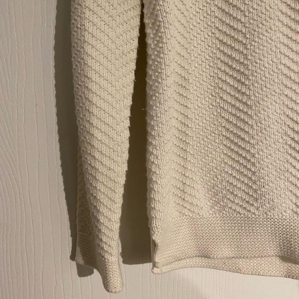 cream knit sweater